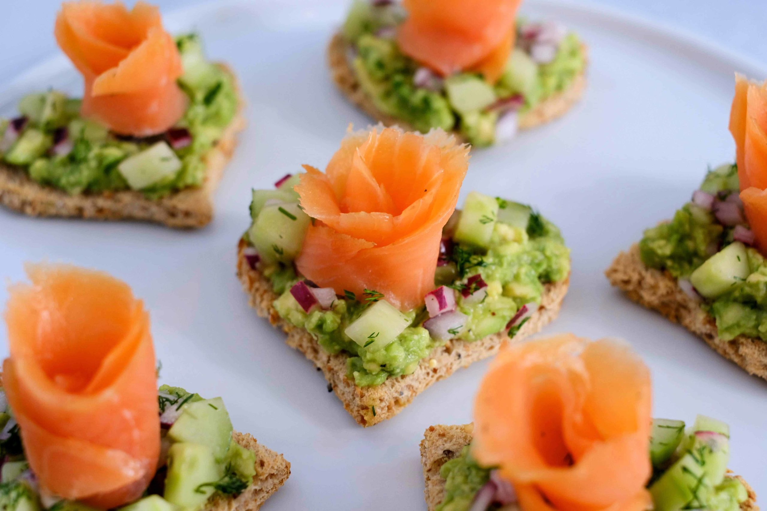 Smoked Salmon Rose Avocado